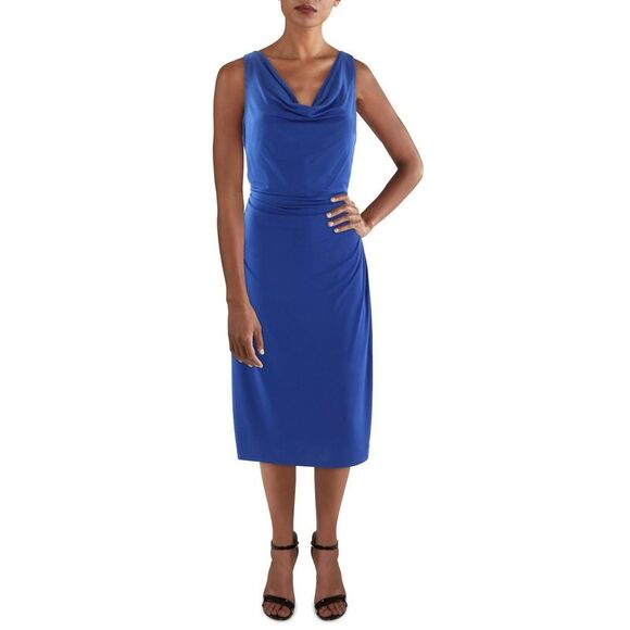 Kensie Dresses & Skirts - Kensie Womens Blue Knit Midi Party Sheath Dress NWT